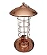 Dehner Natura Premium Wildvogel Meisenknödelsäule Joelle, Futterhaus / Futterstation für Wildvögel, Futterstelle wetterfest, inkl. Aufhängevorrichtung, Ø 16 cm, Höhe 30 cm, Metall, kupfer