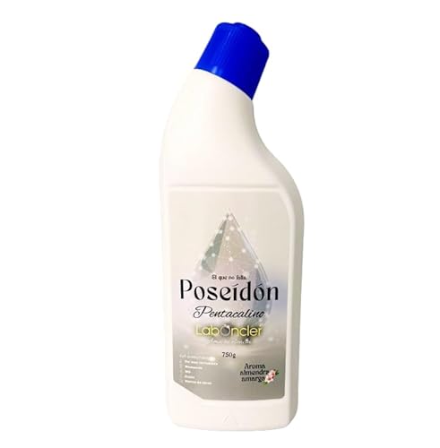 POSEIDON Pentacalino Gel Desincrustante Antical, para WC y Sanitarios, Restos de Obra, Marcas de Quemado Aroma Almendra, 750g