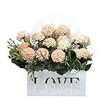 ❤ Decoración de la boda: las hermosas flores sedosas lindas con la cesta crean una atmósfera romántica para bodas o cualquier decoración.
