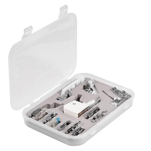 Set de pies para máquina de coser, 15 piezas metálicas miniatura 2