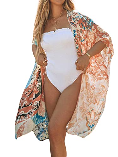 Image of Breezy Lane Kimonos for Women Swimsuit Coverups Beach Cover Up Swimwear Cardigan Summer
