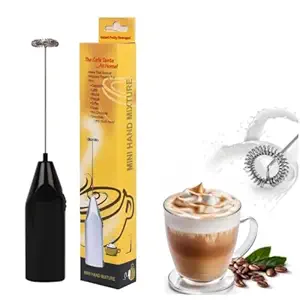 Electric Milk Frother Handheld Whisk Beater Foam Maker for Mocktails Coffee Latte Matcha Foamer Cappuccino Lemonade - (Batteries are Not Included) (Multi New) (Multi New)