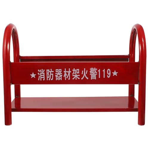 SHINEOFI Soporte Metálico Rojo para Extintor de Polvo Seco 2-4 Kg Estante Resistente y Práctico para Almacenamiento Seguro Oficinas Hogares y Centros Comerciales