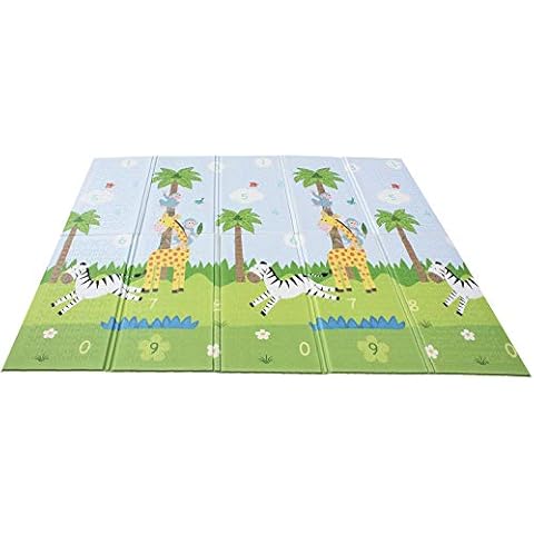 Fantasy Fields Large Baby Crawling Mat Play Mat Soft Foam Reversible Portable Crawl Mat Safari Themed UK-PS-PM001 Cover