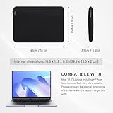 HEDUGO 15.6 inch Laptop Sleeve Portable Laptop Case with Accessory Pocket Compatible with 15.6 Inch Acer Asus HP Dell ChromeBook Soft Carrying Sleeve Padded Computer Pouch Cover - Image 5