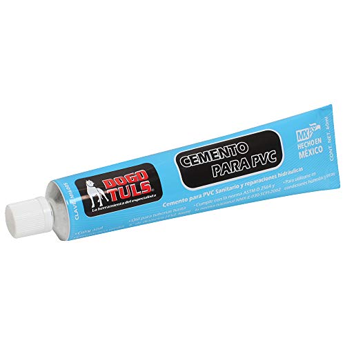 Cemento en tubo PVC azul 60 mL