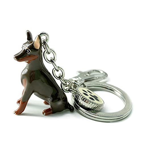 Dor Queen Mini Dog Keychain,Cute Dog Key Chain Charms,Doberman Pinscher,Trendy Animal Keychains For Women,Men,Teen Girl Jewelry Gift. #TOP14