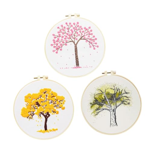 Lot de 3 matériaux de broderie à offrir pour s'initier aux loisirs créatifs