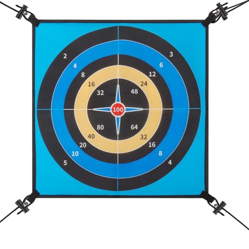 Trampoline Toys Trampoline Accessories Dart Board Fits 8 FT/10 FT/12 FT/14 FT Recreational Trampolines,Add Fun for Trampoline Outdoor! (Blue)