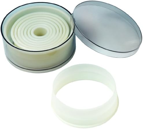Fat Daddio's Round Pastry Cutter Set, 9 Piece