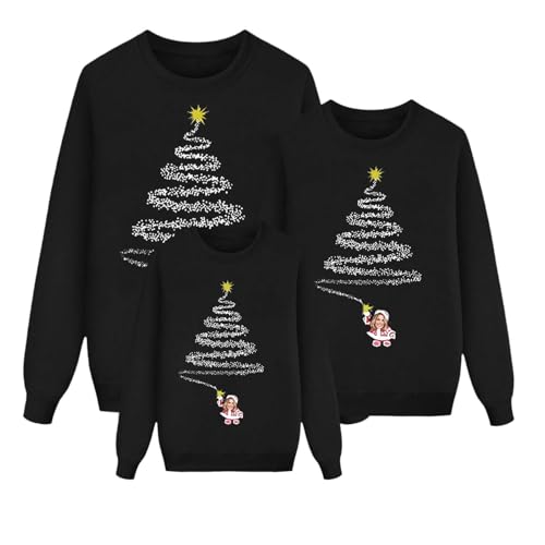 Weihnachtspullover Personalisierte Weihnachtspullover Familie Set...