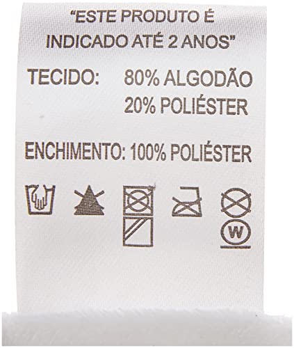 Naninha para Bebê Cheirinho Urso Branco, Biramar Baby, Branco