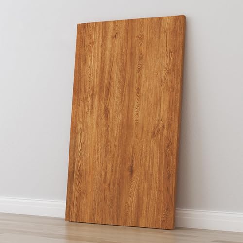Tablero de Mesa de Madera, 50, 60, 70, 80, 90, 100, 110, 120, 130, 140 y 150 cm de Largo, Tablero de aglomerado para Estructura estándar y de pie (Nogal, 70 x 40 cm/27,6 x 15,7 Pulgadas)