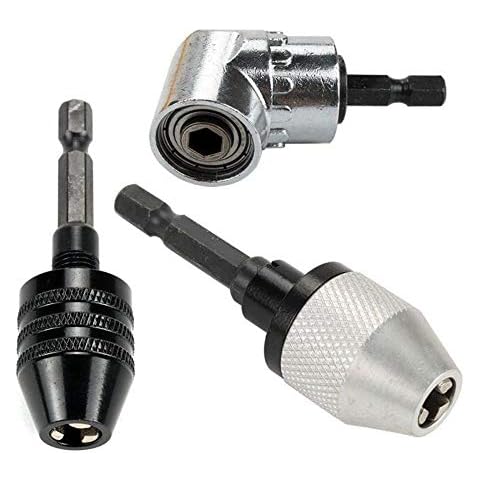 ArtisanShow 105 Degree Multifunction Bit Extension 1/4 Inch Quick Magnetic Drive Hex Bit and Drive Power Screwdriver Bit Attachment Quick Change Drive, 1/4 Inch Hex Shank Drill Chuck Adapter Cover