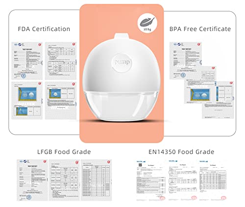 Hands Free Manual Breast Pump With Air Valve︱Wearable Breast Pump With Natural Suction︱Kick-Proof︱2Oz Milk Catcher︱Duckbill Suction Piece For Leakproof & Spill-Proof︱Comfortable For Long Wear(1Pcs) #TOP2