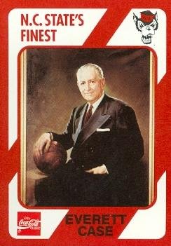 Sports Memorabilia Everett Case Basketball Card (N.C. North Carolina State) 1989 Collegiate Collection No.200