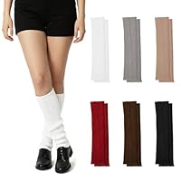 HuaMuDM Beinwärmer Damen, 6 Pcs Stulpen Winter Beinwärmer, Legwarmers, Dicke Gestrickte Beinstulpen, Warme Beinstulpen Strick, für Alle Jahreszeiten