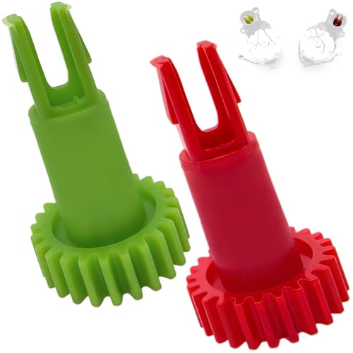 DianSung Accessorio per ingranaggio a scatto del motore della spazzola laterale per Ecovacs Deebot OZMO 900 902 920 950,N5,N8, T5,T9,T8 Robot Aspirapolvere Parte di Ricambio, 1 Rosso, 1 Verde