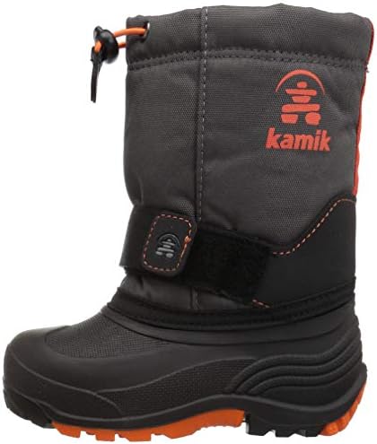 Kamik Boys' Rocket Snow Boot, charcoal/flame, 6 Medium US Big Kid | Image 7