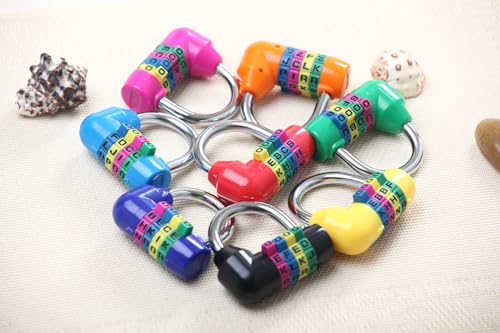 Image of Combination Lock Resettable Padlock 4 Letters for Toolbox Lockers Suitcase 2Pcs(Random Color)