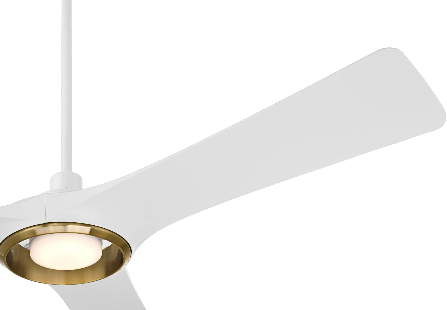 Casa Vieja 56" Ethos Modern Indoor Outdoor Ceiling Fan 3 Blade LED Light Remote Control Matte White Finish Blades Bedroom Patio Living Room Kitchen Porch Damp Rated Decorative DC Motor Garage