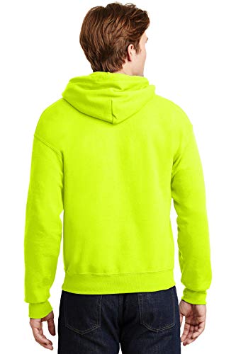 Image of Gildan Ultra Blend Pullover Hooded Sweatshirt, Safety Green, L