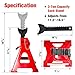 YATOINTO Jack Stands 3 Ton (6,600 LBs), 11.22