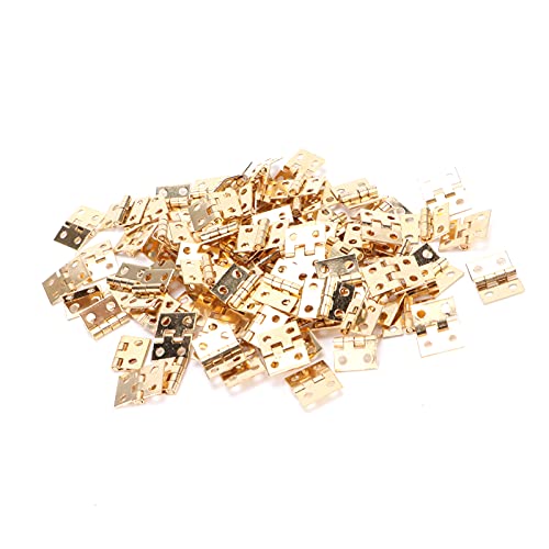 Bisagras Mini Bisagra Trans Pequeña Bisagra Modelo Accesorio Amarillo Caja Transparente Bisagra Plana Plegable Bisagra Miniatura Bisagra de Tela Engarzadores de Gemas