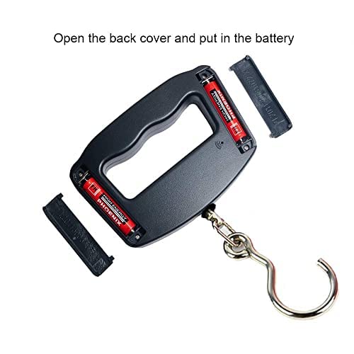 Miniatura 9 de Báscula de equipaje, mango grande, báscula electrónica de equipaje, transporte de alta precisión, 110 lbs50 kg, gancho gira 360, equipaje