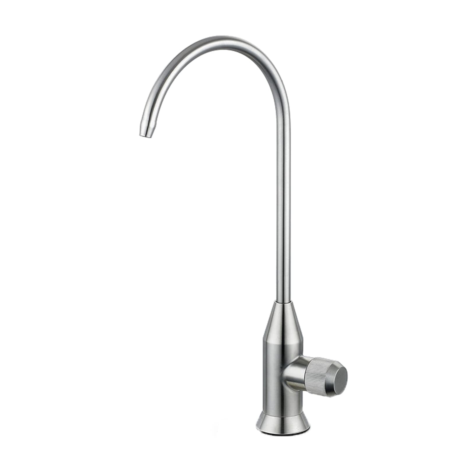 Kitchen Faucets, Drinking Water Faucet Gooseneck Single Cold Filter for Sink,Brushed A(Brushed A)
