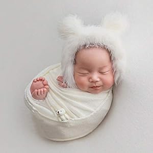 pasgeborenen fotografie rekwisiet wrap pluizige hoed beer pop set zuigelingen baby foto rekwisieten outfits voor jongens jongens meisjes