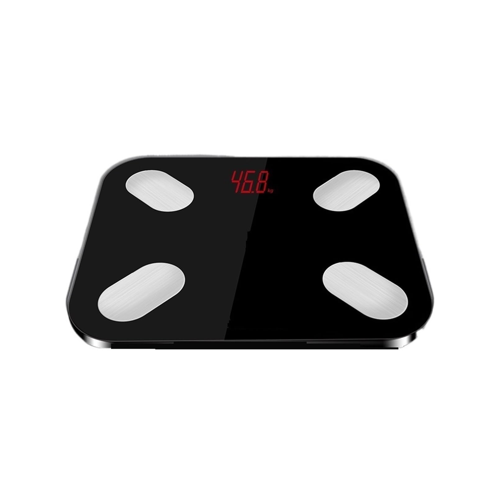 Body Fat Scale Floor Scientific Smart Electronic LED Peso Digitale Bilancia Da Bagno Bluetooth Preciso E Facile Da Leggere(Black)