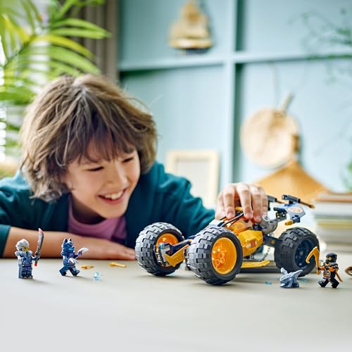 NINJAGO Buggy Fuoristrada Ninja di Arin, Giochi per Bambini e Bambine da 7 Anni in su, Macchina Giocattolo da Costruire con Drago e 4 Minifigure dei Personaggi Ninja, Idea Regalo Divertente 71811 - Lego - Immagine 5