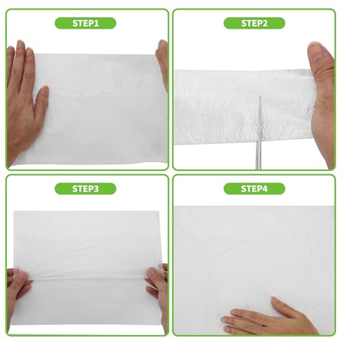 Image of Pre-Taped Masking Film Plastic Cover PE Film 1 Pc 2000x270cm / 65.62ftx106.3 inch White