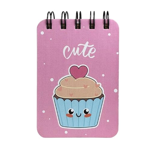 Image of Spiral Pocket Notebook (7.5 x 11 cm) | Cute Mini Notepad | Small Handy Notebook for School, Office & Personal Notes (Cute)