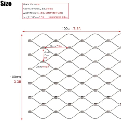 Grillage inox flexible robuste, protection de sécurité anti-corrosion - 3