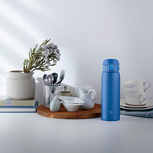 Image of Zojirushi SM-WA48 480ml One Touch Flip-Open Bottle (Blue)