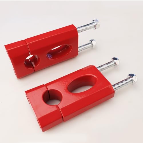 Image of 7 /8 22mm Handlebar Risers for Coleman CT200U-EX BT200X RB100 BTX200 Mega Moto Monster Moto MM-B80 Mini Bike Razor MX650 MX500 MX400 MX350 SX500 SSR 125 Apollo Dirt Pit Bike Quad Heavy Duty Red