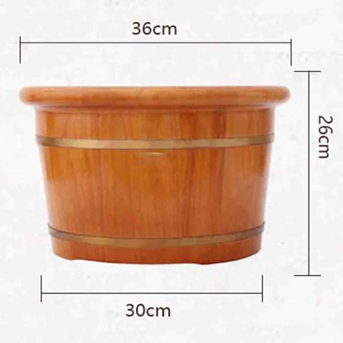 Tina de baño para pies de madera con tapa miniatura 6