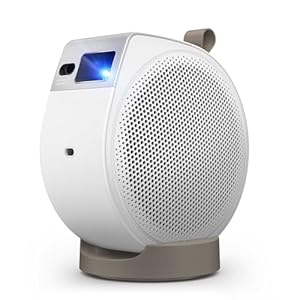 BenQ GV32 1080p Tragbarer Deckenbeamer, 500 ANSI-Lumen-LED, Google TV mit Netflix-Lizenz, HDR10 mit 95% Rec.709, USB-C-Powerbank-Unterstützung, WLAN und Bluetooth, Tieftöner