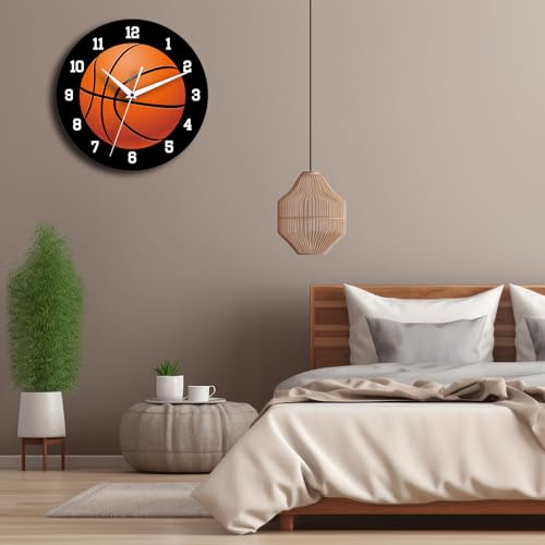 Cigera BASKETBALL WALL CLOCKS 12 Inch Basketball Theme Wall Clocks thumb #4
