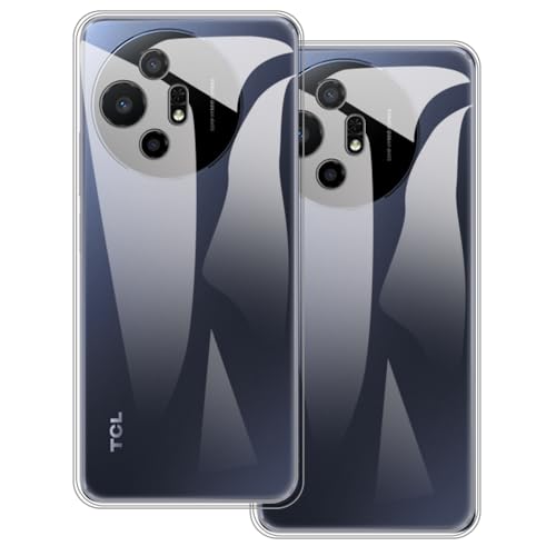 UOGNADGD 2�� TPU�P�[�X TCL 50 XL 5G �Ƃ̌݊������� �X�}�z�J�o�[ - �ϏՌ��t���L�V�u���ی�A�N�Z�T���[ �����J�b�g���H (�N���A+�N���A)