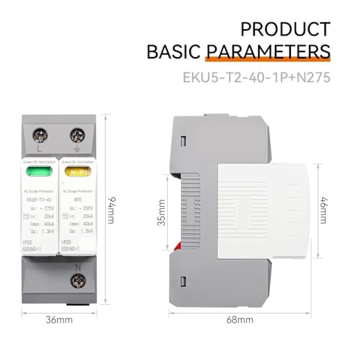 Parafoudre type T2 AC 3PN pour protéger les appareils de la maison