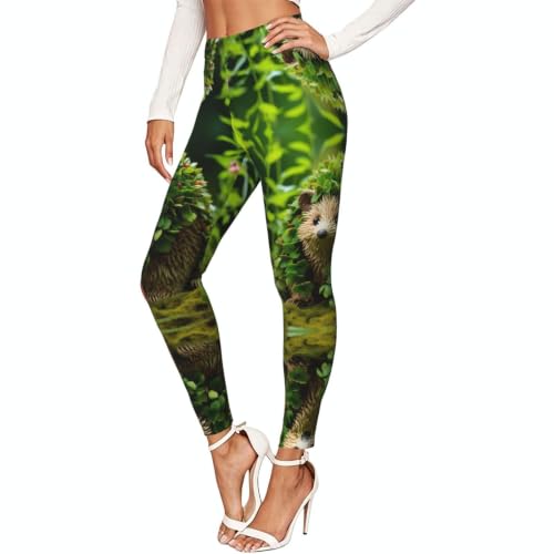 Leggings elásticos para mujer con control de abdomen para ciclismo