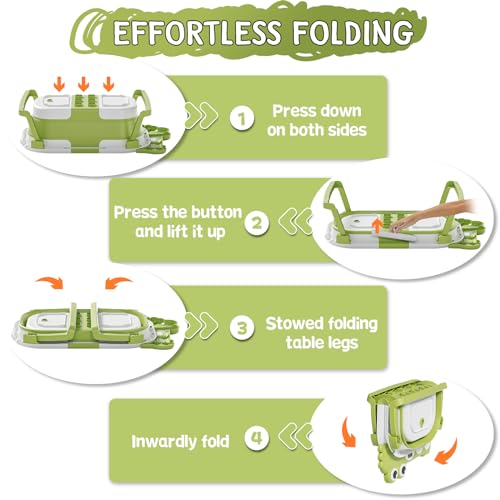 image for MoreFeel Collapsible Baby Bathtub for Newborn with Thermometer & 1 Hoo