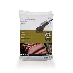 Broil King 63920 100% Hickory Hardwood Grilling Pellets, Wood