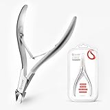 CurvLife Cuticle Nipper – 3mm Ultra-Thin Blade, Double-Spring Design, Ultra Sharp & Durable Cuticle Trimmer, Stainless Steel Nail Nipper with Ergonomic Grip Handle for Salon & Home