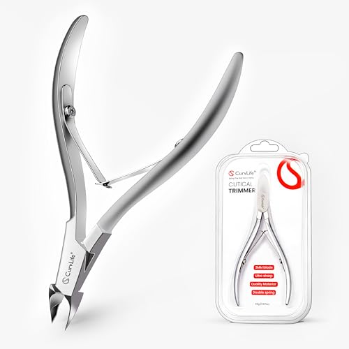 CurvLife Cuticle Nipper – 3mm Ultra-Thin Blade, Double-Spring Design, Ultra Sharp & Durable...