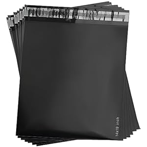 MXtore Postage Bags for Clothes – Pack of 20 – Black -14×19 inch Parcel Bags for Posting Clothes – Self Seal Postal Bags Packaging Bags Tear Resistant Mailing Bags Shipping Bags