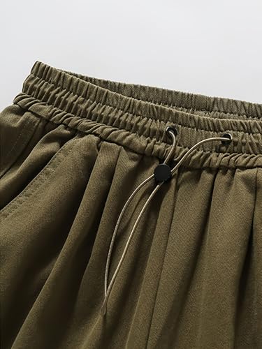 Image of Girls Street Dance Wide Leg Trousers Loose Casual Cargo Pants 6-12 Year
